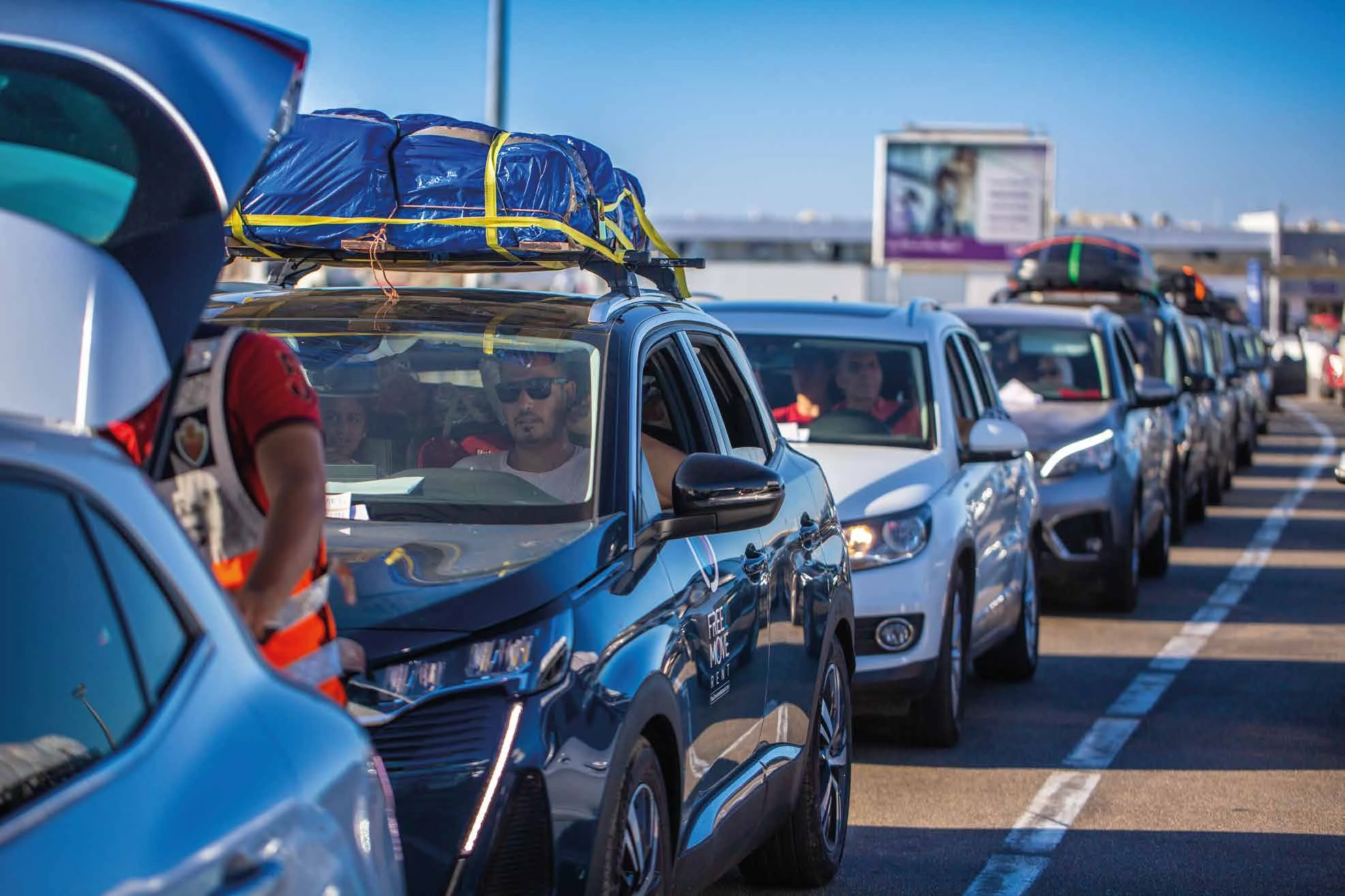 Trafic de véhicules à Tanger Med lors de l'Opération Marhaba