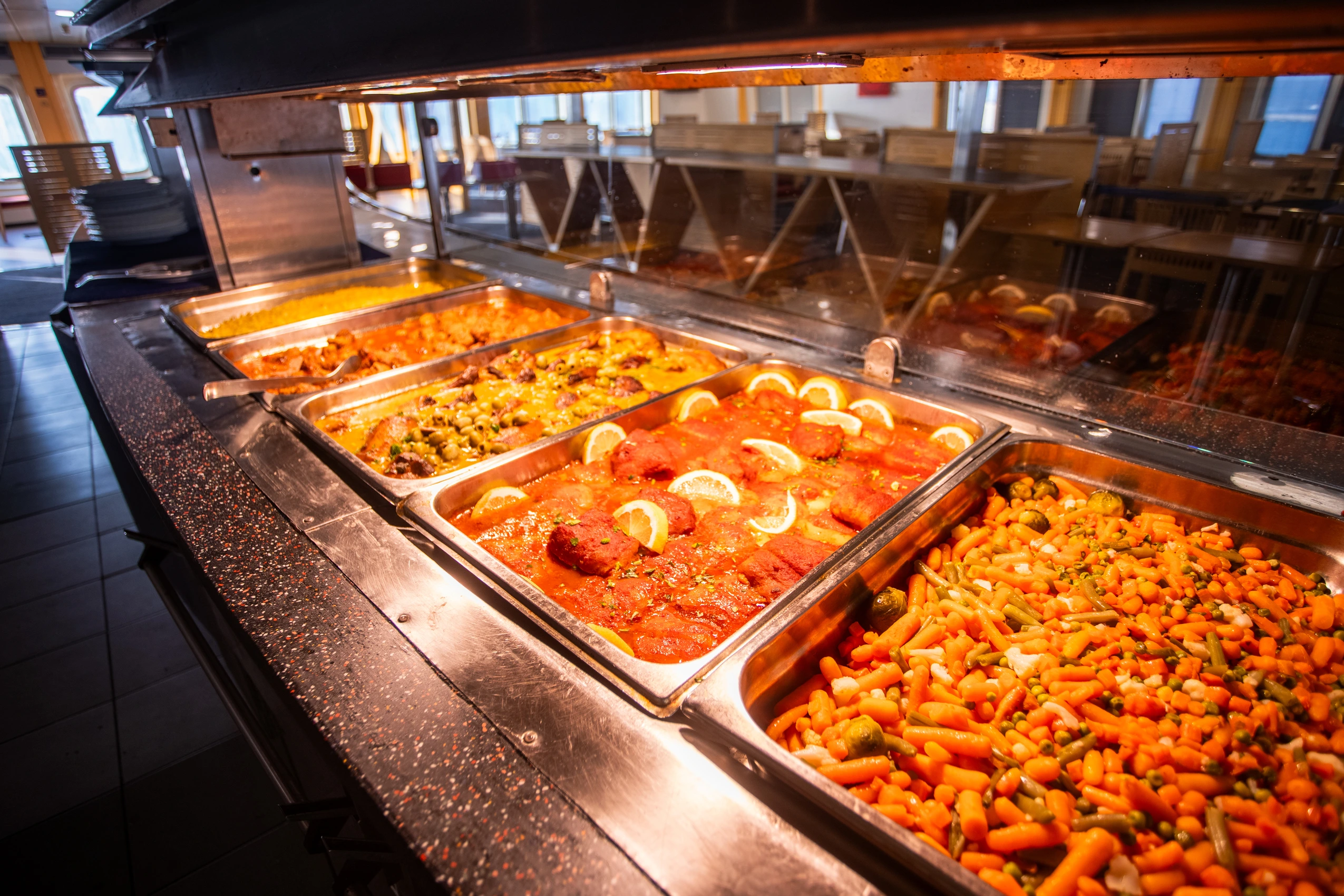 Espace restauration à bord du Stena Europe — AML