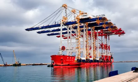 Nador West Med : ZPMC livre les 3 premiers portiques de quai